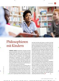 Titelbild der Ausgabe 3/2019 von IM FOKUS: Philosophieren mit Kindern. Zeitschriften als Abo oder epaper bei United Kiosk online kaufen.