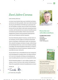 Titelbild der Ausgabe 2/2022 von Zwei Jahre Corona. Zeitschriften als Abo oder epaper bei United Kiosk online kaufen.