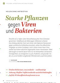 Titelbild der Ausgabe 6/2023 von Starke Pflanzen gegen Viren und Bakterien. Zeitschriften als Abo oder epaper bei United Kiosk online kaufen.