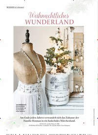 Titelbild der Ausgabe 6/2022 von Weihnachtliches WUNDERLAND. Zeitschriften als Abo oder epaper bei United Kiosk online kaufen.