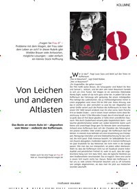 Titelbild der Ausgabe 7/2018 von KOLUMNE: Von Leichen und anderen Altlasten 8. Zeitschriften als Abo oder epaper bei United Kiosk online kaufen.