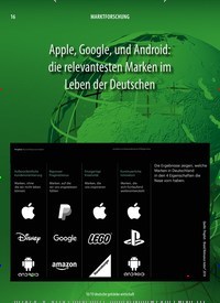 Titelbild der Ausgabe 10/2019 von Apple, Google, und Android: die relevantesten Marken im Leben der Deutschen. Zeitschriften als Abo oder epaper bei United Kiosk online kaufen.