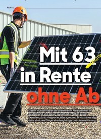 Titelbild der Ausgabe 4/2022 von Mit 63 in Rente ohne Abschlag!. Zeitschriften als Abo oder epaper bei United Kiosk online kaufen.