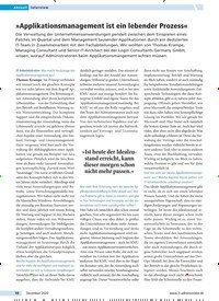 Titelbild der Ausgabe 12/2020 von Interview: »Applikationsmanagement ist ein lebender Prozess«. Zeitschriften als Abo oder epaper bei United Kiosk online kaufen.