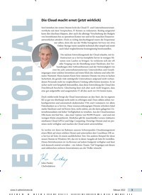Titelbild der Ausgabe 2/2022 von Die Cloud macht ernst (jetzt wirklich). Zeitschriften als Abo oder epaper bei United Kiosk online kaufen.