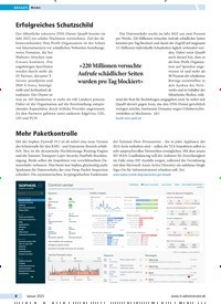 Titelbild der Ausgabe 1/2023 von Erfolgreiches Schutzschild. Zeitschriften als Abo oder epaper bei United Kiosk online kaufen.