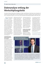 Titelbild der Ausgabe 9/2019 von Analytics: Wissen in Daten suchen: Datenanalyse entlang der Wertschöpfungskette. Zeitschriften als Abo oder epaper bei United Kiosk online kaufen.