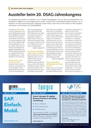 Titelbild der Ausgabe 9/2019 von SAP-Partner treffen DSAG-Mitglieder: Aussteller beim 20. DSAG-Jahreskongress. Zeitschriften als Abo oder epaper bei United Kiosk online kaufen.