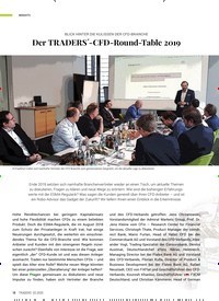 Titelbild der Ausgabe 2/2020 von BLICK HINTER DIE KULISSEN DER CFD-BRANCHE: Der TRADERS´-CFD-Round-Table 2019. Zeitschriften als Abo oder epaper bei United Kiosk online kaufen.