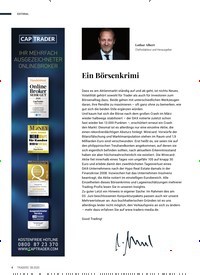 Titelbild der Ausgabe 8/2020 von Ein Börsenkrimi. Zeitschriften als Abo oder epaper bei United Kiosk online kaufen.
