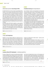 Titelbild der Ausgabe 6/2022 von SEBA-Bank emittiert neue Krypto-ETNs. Zeitschriften als Abo oder epaper bei United Kiosk online kaufen.