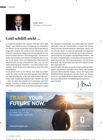 Titelbild der Ausgabe 2/2023 von Geld schläft nicht .... Zeitschriften als Abo oder epaper bei United Kiosk online kaufen.