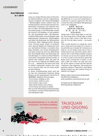 Titelbild der Ausgabe 2/2019 von LESERBRIEF. Zeitschriften als Abo oder epaper bei United Kiosk online kaufen.