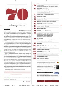 Titelbild der Ausgabe 70/2018 von #70: PERSÖNLICHES FÜRWORT. Zeitschriften als Abo oder epaper bei United Kiosk online kaufen.