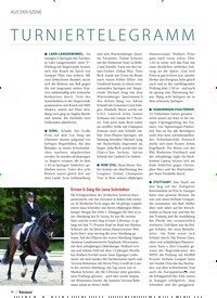Titelbild der Ausgabe 10/2019 von TURNIERTELEGRAMM. Zeitschriften als Abo oder epaper bei United Kiosk online kaufen.