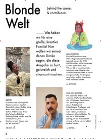 Titelbild der Ausgabe 1/2022 von Blonde Welt. Zeitschriften als Abo oder epaper bei United Kiosk online kaufen.