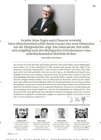 Titelbild der Ausgabe 4/2020 von In jeder Krise liegen auch Chancen versteckt. Diese Binsenweisheit erhält durch Corona eine neue Dimension, wie die Titelgeschichte zeigt. Das Zahnrad der Zeit sollte sich endgültig nach den ökologischen Erfordernissen einer umweltschonenden Mobilität drehen.. Zeitschriften als Abo oder epaper bei United Kiosk online kaufen.