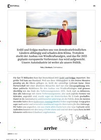 Titelbild der Ausgabe 5/2022 von arrive. Zeitschriften als Abo oder epaper bei United Kiosk online kaufen.