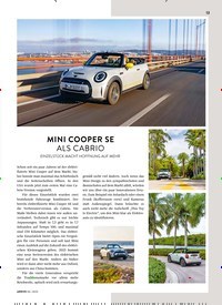 Titelbild der Ausgabe 6/2022 von MINI COOPER SE ALS CABRIO. Zeitschriften als Abo oder epaper bei United Kiosk online kaufen.