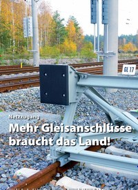 Titelbild der Ausgabe 2/2020 von Netzzugang Mehr Gleisanschlüsse braucht das Land!. Zeitschriften als Abo oder epaper bei United Kiosk online kaufen.
