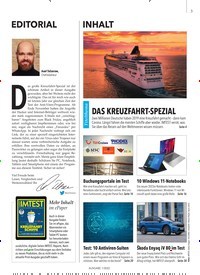 Titelbild der Ausgabe 1/2022 von KREUZ- FAHRTEN SIND WIEDER DA. Zeitschriften als Abo oder epaper bei United Kiosk online kaufen.