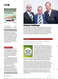 Titelbild der Ausgabe 20/2022 von EUROPEAN LONG DRIVE GAMES AUF DER GOLF-MESSE. Zeitschriften als Abo oder epaper bei United Kiosk online kaufen.