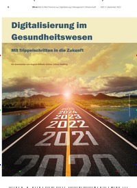 Titelbild der Ausgabe 3/2022 von Digitalisierung im Gesundheitswesen. Zeitschriften als Abo oder epaper bei United Kiosk online kaufen.