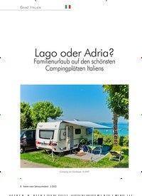 Titelbild der Ausgabe 2/2022 von Lago oder Adria?. Zeitschriften als Abo oder epaper bei United Kiosk online kaufen.