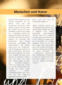 Titelbild der Ausgabe 1/2022 von Menschen und Natur. Zeitschriften als Abo oder epaper bei United Kiosk online kaufen.