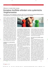 Titelbild der Ausgabe 4/2021 von Komplexe Konflikte erfordern eine systemische Vorgehensweise. Zeitschriften als Abo oder epaper bei United Kiosk online kaufen.