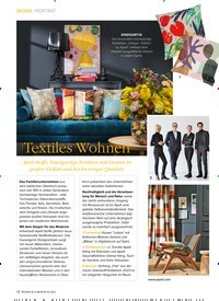 Titelbild der Ausgabe 2/2023 von Textiles Wohnen. Zeitschriften als Abo oder epaper bei United Kiosk online kaufen.