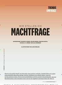 Titelbild der Ausgabe 1/2019 von UMFRAGE: WIR STELLEN DIE: MACHTFRAGE. Zeitschriften als Abo oder epaper bei United Kiosk online kaufen.