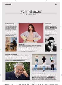 Titelbild der Ausgabe 1/2022 von Contributors. Zeitschriften als Abo oder epaper bei United Kiosk online kaufen.