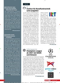 Titelbild der Ausgabe 9/2020 von IRT:Institut für Rundfunktechnik wird aufgelöst. Zeitschriften als Abo oder epaper bei United Kiosk online kaufen.
