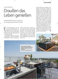 Titelbild der Ausgabe 8/2020 von Feines Wohnen: Draußen das Leben genießen. Zeitschriften als Abo oder epaper bei United Kiosk online kaufen.