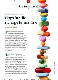 Titelbild der Ausgabe 7/2018 von Gesundheit: So wirken Vitamine besser: Tipps für die richtige Einnahme. Zeitschriften als Abo oder epaper bei United Kiosk online kaufen.