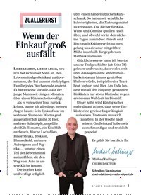 Titelbild der Ausgabe 7/2019 von ZUALLERERST: Wenn der Einkauf groß ausfällt. Zeitschriften als Abo oder epaper bei United Kiosk online kaufen.