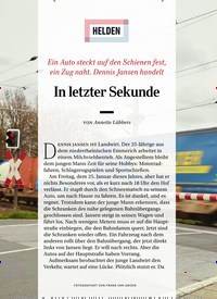 Titelbild der Ausgabe 7/2019 von HELDEN: In letzter Sekunde. Zeitschriften als Abo oder epaper bei United Kiosk online kaufen.