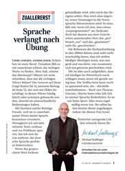 Titelbild der Ausgabe 10/2019 von ZUALLERERST: Sprache verlangt nach Übung. Zeitschriften als Abo oder epaper bei United Kiosk online kaufen.
