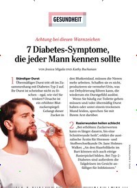 Titelbild der Ausgabe 11/2019 von GESUNDHEIT: 7 Diabetes-Symptome, die jeder Mann kennen sollte. Zeitschriften als Abo oder epaper bei United Kiosk online kaufen.
