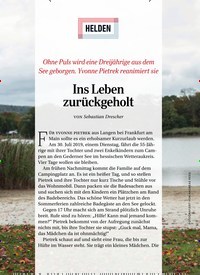 Titelbild der Ausgabe 1/2020 von HELDEN: Ins Leben zurückgeholt. Zeitschriften als Abo oder epaper bei United Kiosk online kaufen.