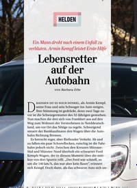Titelbild der Ausgabe 7/2020 von HELDEN: Lebensretter auf der Autobahn. Zeitschriften als Abo oder epaper bei United Kiosk online kaufen.