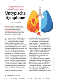 Titelbild der Ausgabe 7/2020 von Untypische Symptome. Zeitschriften als Abo oder epaper bei United Kiosk online kaufen.