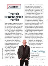 Titelbild der Ausgabe 3/2022 von Deutsch ist nicht gleich Deutsch. Zeitschriften als Abo oder epaper bei United Kiosk online kaufen.