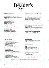 Titelbild der Ausgabe 3/2022 von Reader's Digest. Zeitschriften als Abo oder epaper bei United Kiosk online kaufen.