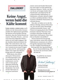 Titelbild der Ausgabe 9/2022 von Keine Angst, wenn bald die Kälte kommt. Zeitschriften als Abo oder epaper bei United Kiosk online kaufen.