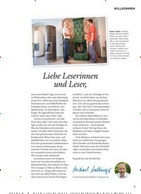 Titelbild der Ausgabe 1/2019 von WILLKOMMEN: Liebe Leserinnen und Leser,. Zeitschriften als Abo oder epaper bei United Kiosk online kaufen.