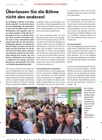 Titelbild der Ausgabe 2/2019 von Überlassen Sie die Bühne nicht den anderen!. Zeitschriften als Abo oder epaper bei United Kiosk online kaufen.