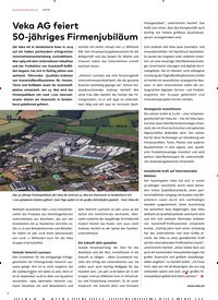 Titelbild der Ausgabe 3/2019 von Veka AG feiert 50-jähriges Firmenjubiläum. Zeitschriften als Abo oder epaper bei United Kiosk online kaufen.