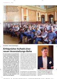 Titelbild der Ausgabe 8/2019 von Erfolgreicher Auftakt einer neuen Veranstaltungs-Reihe. Zeitschriften als Abo oder epaper bei United Kiosk online kaufen.